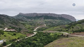 Azərbaycan və Türkmənistan prezidentləri Şuşanın Daşaltı kəndinin fonunda şəkil çəkdiriblər
