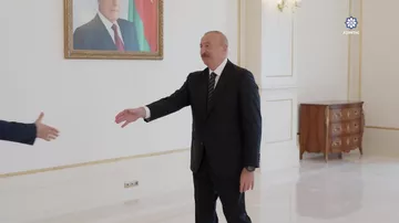 Prezident İlham Əliyev Türkiyə Böyük Millət Məclisi sədrinin rəhbərlik etdiyi nümayəndə heyətini qəbul edib (24.06.2026)