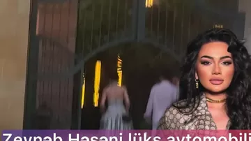 Zeynəb Həsəni dəbdəbəli geyimi və lüks avtomobili ilə görüntüləndi
