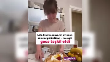 Lalə Məmmədova evindən görüntülər paylaşıb