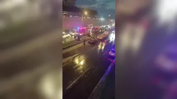 "Şamaxinka"da yanğın: Hərəkət məhdudlaşdı