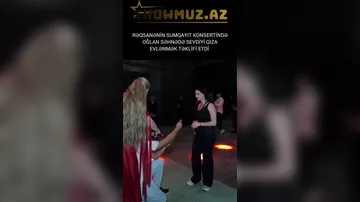 Rəqsanənin konsertində evlilik təklifi