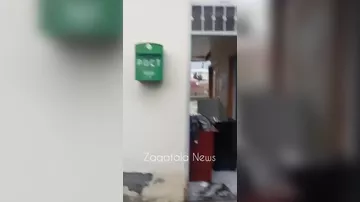 Zaqatalada poçt binasını sel apardı