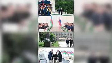 Президент Ильхам Алиев поделился публикацией в связи с визитом Президента Словакии в Азербайджан