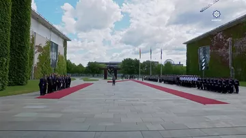 Prezident İlham Əliyevin Berlində rəsmi qarşılanma mərasimi keçirilib