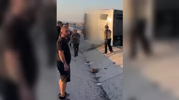 Türkiyədə sərnişin avtobusu aşdı: 31 nəfər xəsarət aldı