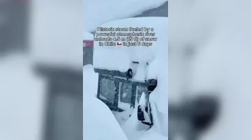 Рекордные снегопады в Чили