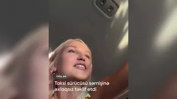 Taksi sürücüsü qadın sərnişinə əxlaqsız təklif etdi