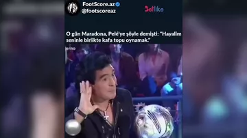 Maradonanın Pele ilə görüntüsü yenidən gündəmə gəldi