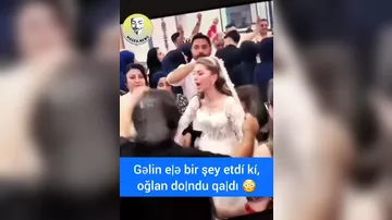 Gəlinin hərəkətinə mat qalan bəy