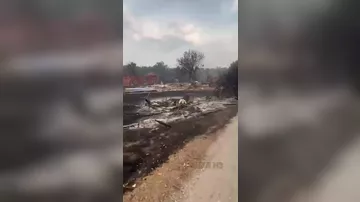 Во Франции сгорел целый городок