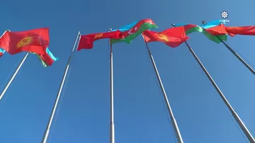 Prezident İlham Əliyev Qırğızıstana dövlət səfərinə gəlib