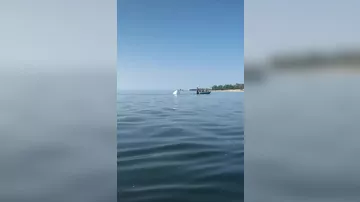 Baykal gölündə turistlər olan kater qəzaya uğradı
