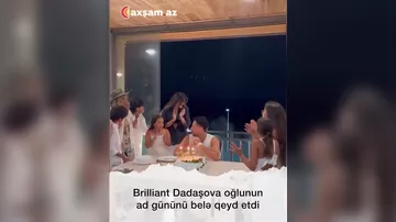 Brilliant Dadaşova oğlunun ad gününü bağında qeyd etdi