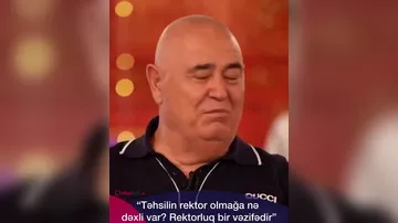 “Təhsilin rektor olmağa nə dəxli var ki?” - "Şərurlu İsfəndiyar"