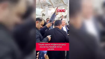 Toyda xanım müğənniyə qarşı olunan bu hərəkət müğənnini əsəbləşdirdi