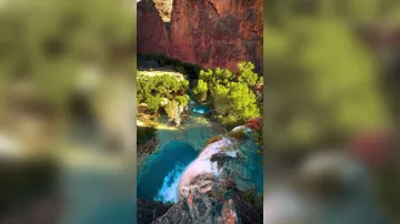Водопад Хавасу в Аризоне
