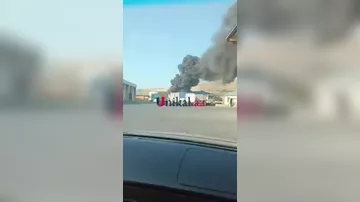 Məşhur bazarda güclü yanğın