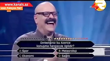 Şəkinin hava xəbərləri Türkiyənin Milyonçu verilişində.
