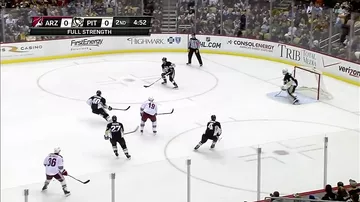 Letang takes scary fall after hit from Doan