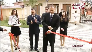 Prezident İlham Əliyev Lənkəranda yeni körpələr evi-uşaq bağçasının açılışında iştirak edib