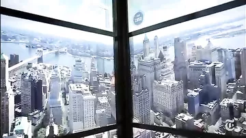 Крутой лифт в Нью-Йорке