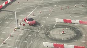 Drift Racing and Burnouts in the UAE - Red Bull Car Park Drift