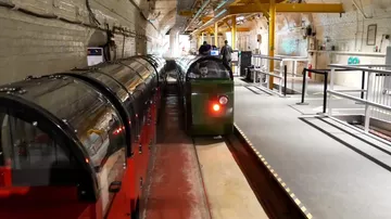 Старое метро для перевозки почты в Лондоне