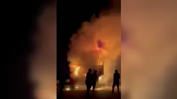 Rusiyadan gələn yük avtomobili Cəlilabadda yandı