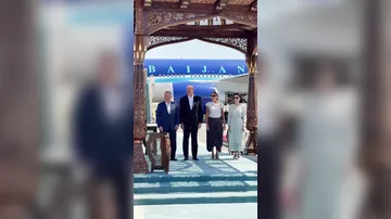 Prezident İlham Əliyev və birinci xanım Mehriban Əliyeva Daşkənddən Buxaraya gediblər
