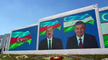 Prezident İlham Əliyev və Birinci xanım Mehriban Əliyeva paytaxt Daşkənddən Buxaraya gəliblər