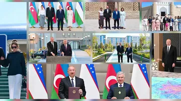 Prezident İlham Əliyevin sosial şəbəkə hesablarında Özbəkistana səfərindən görüntülər paylaşılıb