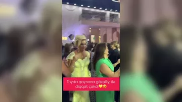 Toyda qayınana gözəlliyi ilə diqqət çəkdi