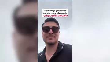Məzun olduğunu anasına xəbər vermək üçün məzarını ziyarət edən gənc gözlənilməz mənzərə ilə qarşılaşıb