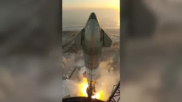 Невероятно близкий вид на запуск Starship