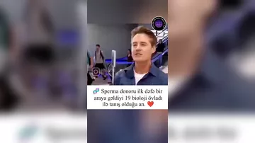 İlk dəfə 19 bioloji övladı ilə tanış oldu