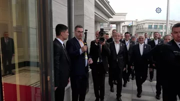 Bişkekdə Prezident İlham Əliyevin Məsud Pezeşkianla görüşü olub