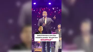 Rafet El Romanın səhnə performansı sosial şəbəkələrdə mü'zakirələrə səbəb olub