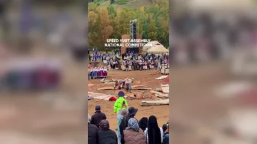 На Всемирных играх кочевников соревнуются в сборке юрт на скорость