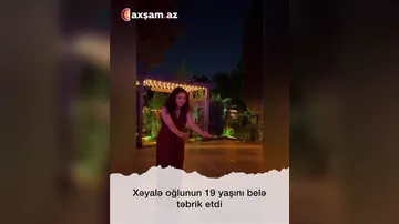 Xəyalə oğlunun 19 yaşını belə təbrik etdi
