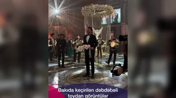 Bakıda məşhur restoranlardan birində keçirilən dəbdəbəli toy məclisi