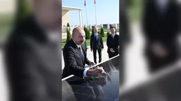 Prezident İlham Əliyev “Qobustan” Günəş Elektrik Stansiyasının açılışında iştirak edib