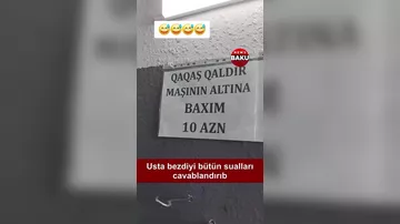 Maşın təmiri sexində qəribə elanlar