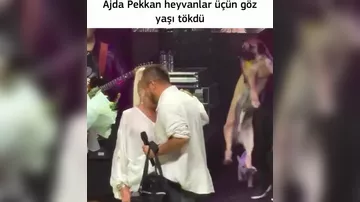 Ajda Pekkan səhnədə göz yaşlarına sahib ola bilməyib