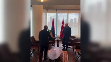 Nikol Paşinyan Rəcəb Tayyib Ərdoğanla görüşüb