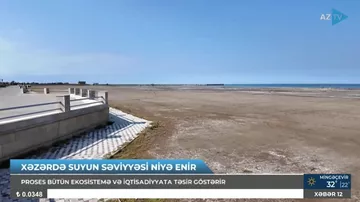Xəzərdə suyun azalması bu sahələr üçün risklər yaradıb