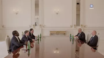 Prezident İlham Əliyev “Brookfield Asset Management” şirkətinin baş icraçı direktorunu qəbul edib (25.09.2026)