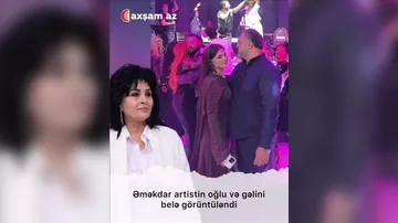 Əməkdar artistin oğlu və gəlini belə görüntüləndi