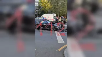 Массовая авария с участием дорогих иномарок в Москве