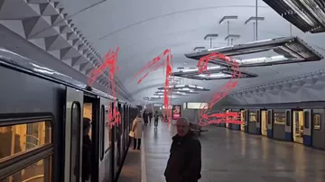 Пожар в метро Москвы